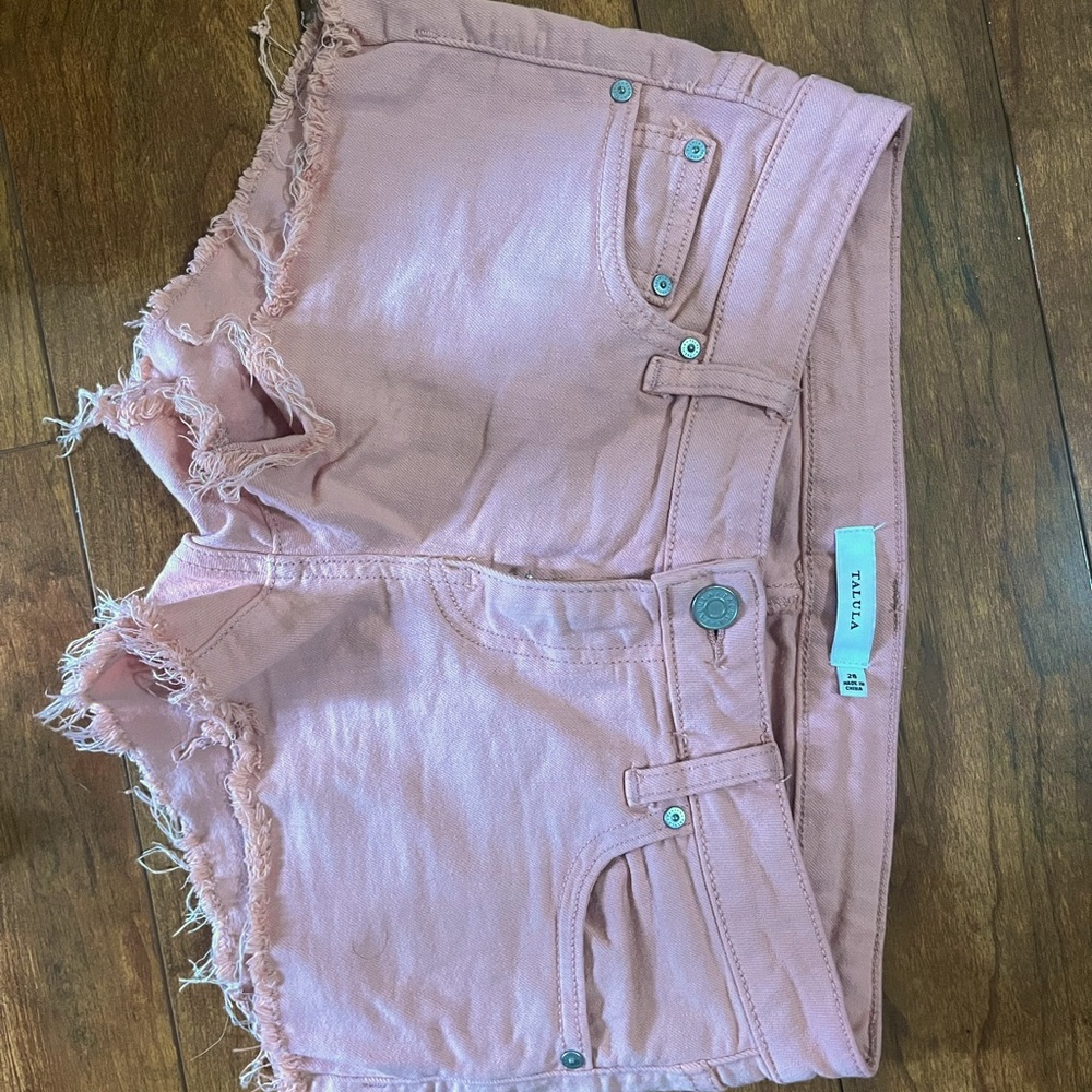Talula Pink Denim Shorts